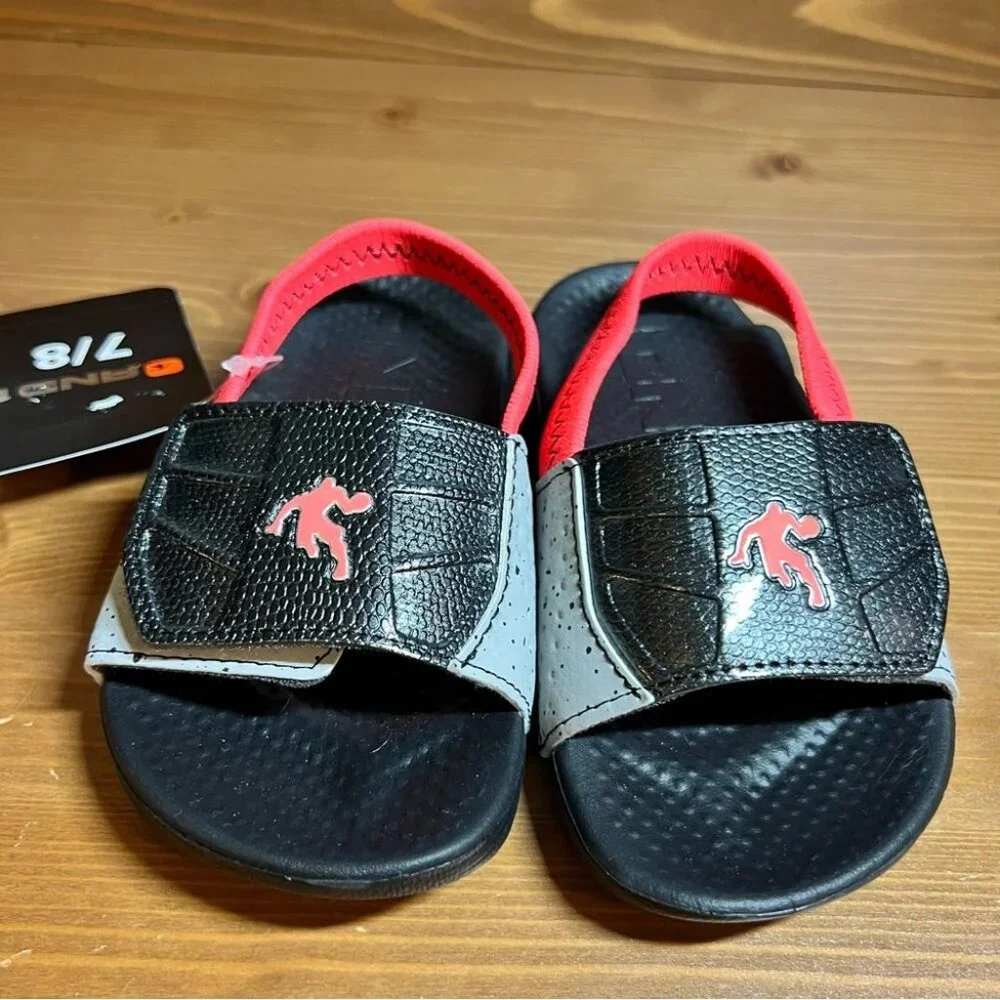 And1 Toddler Little Boy 5/6 Strapped Essential Slides Sandal Shoes‎